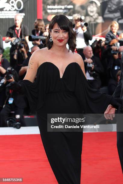 Cristina Fogazzi attends the opening red carpet at the 80th Venice International Film Festival on August 30, 2023 in Venice, Italy.