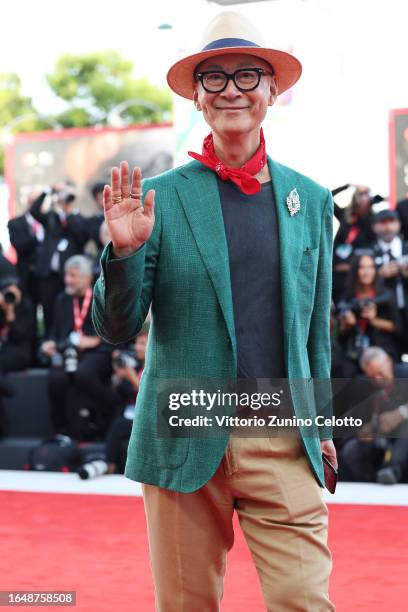 Yonfan attends the opening red carpet at the 80th Venice International Film Festival on August 30, 2023 in Venice, Italy.