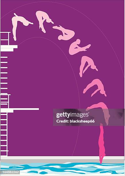 stockillustraties, clipart, cartoons en iconen met diveinprogress - meervoudig beeld