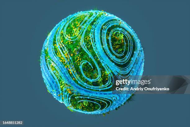 green energy sphere - tecnología verde fotografías e imágenes de stock