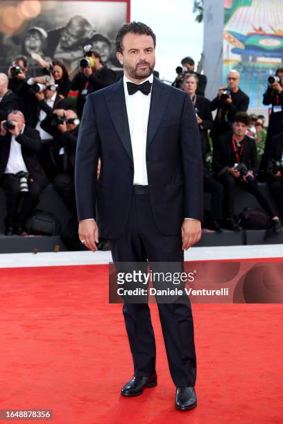 Director Edoardo De Angelis attends the opening red carpet at the 80th Venice International Film Festival on August 30, 2023 in Venice, Italy.