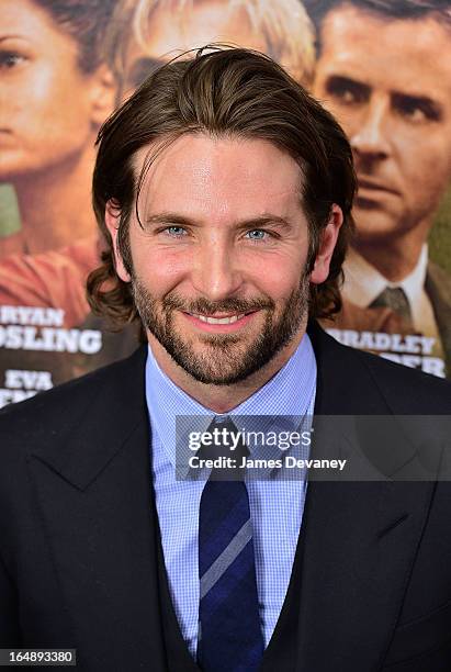 Bradley Cooper attends "The Place Beyond The Pines" New York Premiere at Landmark Sunshine Cinema on March 28, 2013 in New York City.