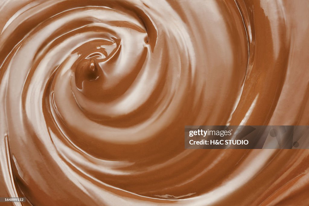 Melted milk chocolate