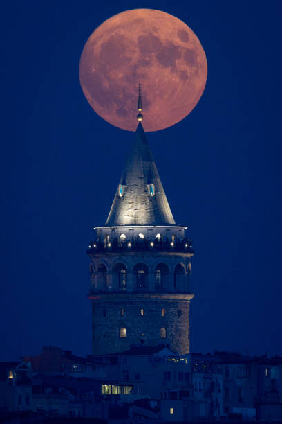 TUR: Super Blue Moon Visible Over Istanbul