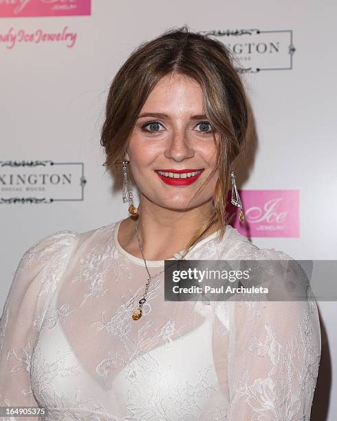Actress Mischa Barton attends the Fire & Ice Gala Benefiting Fresh2o at the Lexington Social House on March 28, 2013 in Hollywood, California.