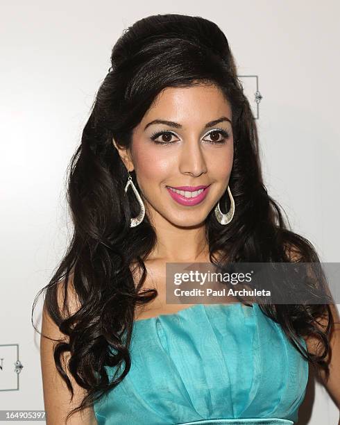 Recording Artist Roxy Darr attends the Fire & Ice Gala Benefiting Fresh2o at the Lexington Social House on March 28, 2013 in Hollywood, California.