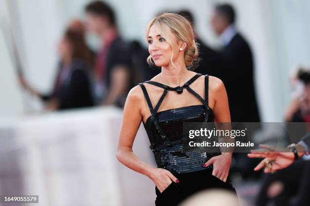 Alice Campello attends the opening red carpet at the 80th Venice International Film Festival on August 30, 2023 in Venice, Italy.