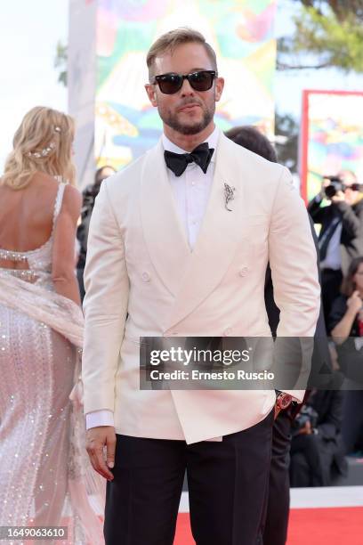 Paolo Stella attends the opening red carpet at the 80th Venice International Film Festival on August 30, 2023 in Venice, Italy.