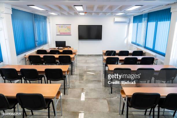 high school classroom - bjelica stock pictures, royalty-free photos & images