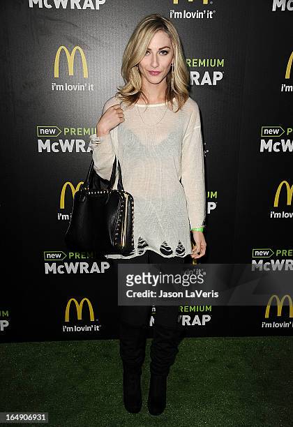 Actress Cody Kennedy attends the McDonald's Premium McWrap launch party at Paramount Studios on March 28, 2013 in Hollywood, California.