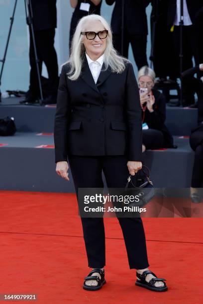 Jane Campion attends the opening red carpet at the 80th Venice International Film Festival on August 30, 2023 in Venice, Italy.