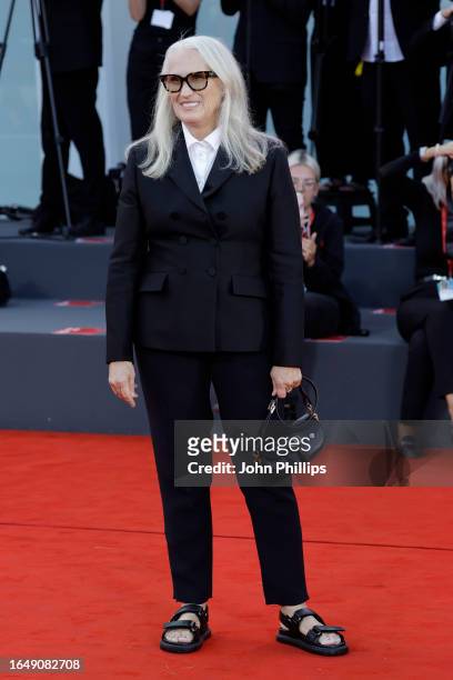 Jane Campion attends the opening red carpet at the 80th Venice International Film Festival on August 30, 2023 in Venice, Italy.