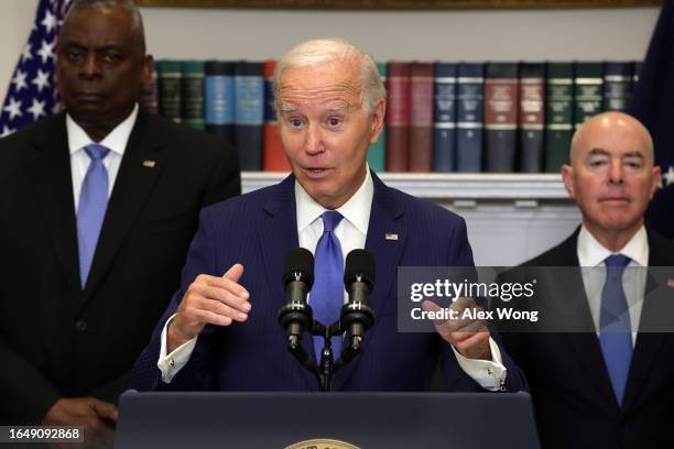 President Joe Biden speaks on the government response and recovery efforts on the wildfires on Maui, Hawaii and the ongoing response from the federal...