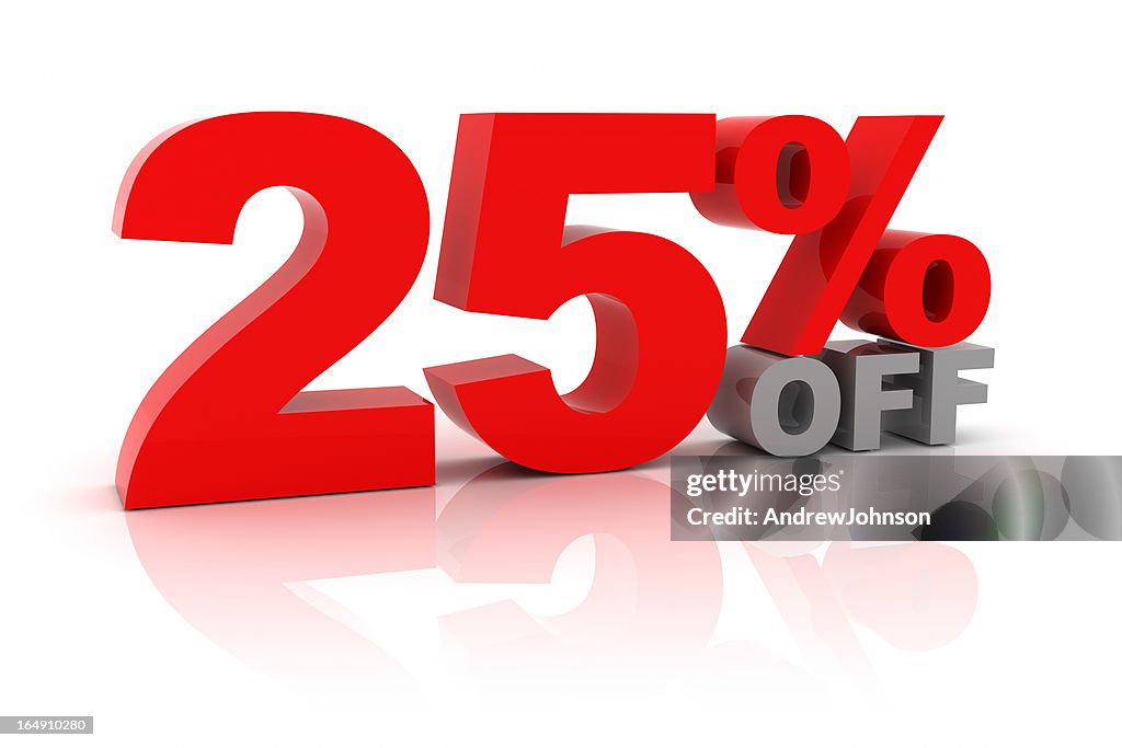 Sale 25 Percent Off