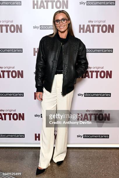 Anna Woolhouse attends the UK premiere of "Hatton" on August 30, 2023 in Manchester, England.