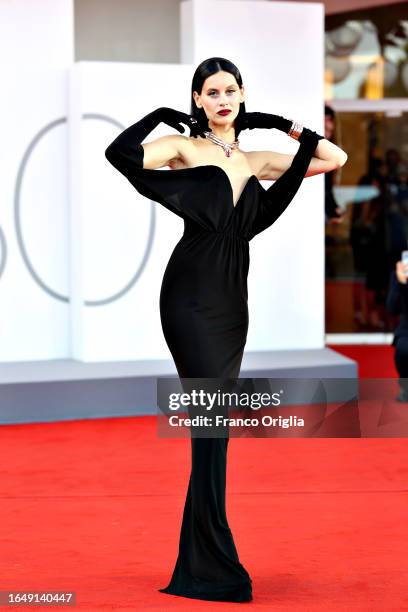 Milena Smit attends the opening red carpet at the 80th Venice International Film Festival on August 30, 2023 in Venice, Italy.