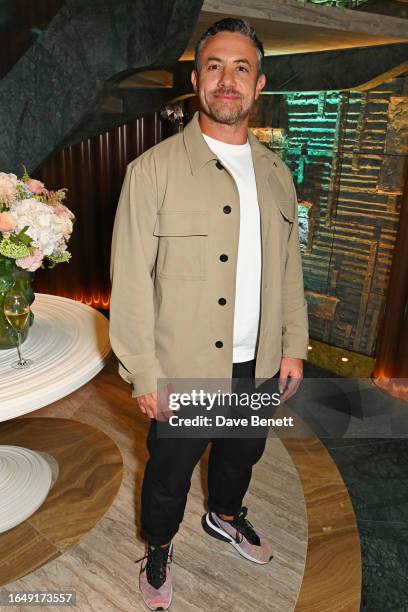 Warren Brown attends the VIP launch of Pavyllon London and Bar Antoine at Four Seasons Hotel London at Park Lane on September 6, 2023 in London,...