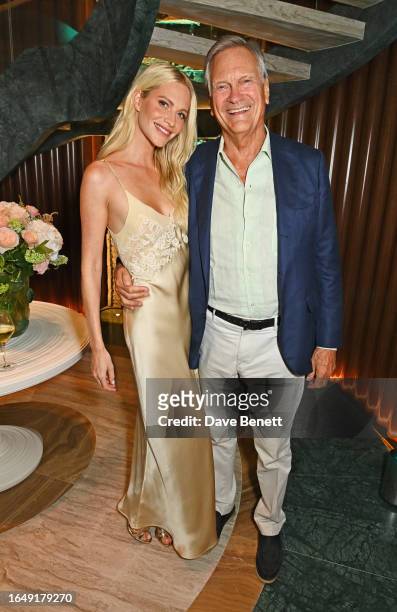 Poppy Delevingne and Charles Delevingne attend the VIP launch of Pavyllon London and Bar Antoine at Four Seasons Hotel London at Park Lane on...