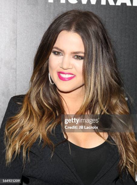 Khloe Kardashian attends the McDonald's Premium McWrap Launch Party held at Paramount Studios on March 28, 2013 in Hollywood, California.