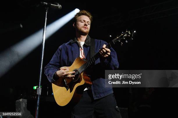 Finneas O'Connell performs at Electric Ballroom on August 30, 2023 in London, England.