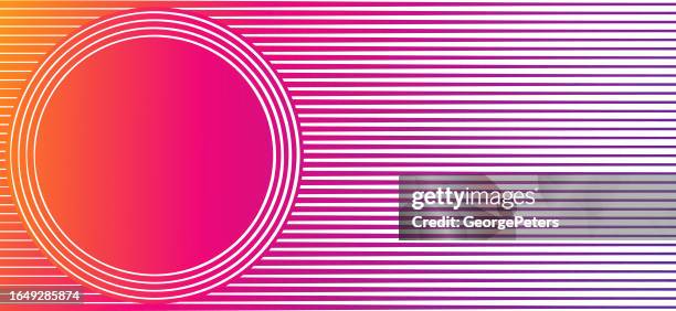 circle frame-border with horizontal stripes - round window stock illustrations