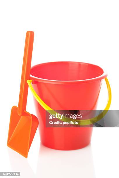 children beach toys - bucket and spade stock pictures, royalty-free photos & images