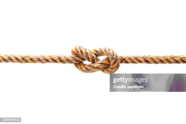 corda com nó - rope imagens e fotografias de stock