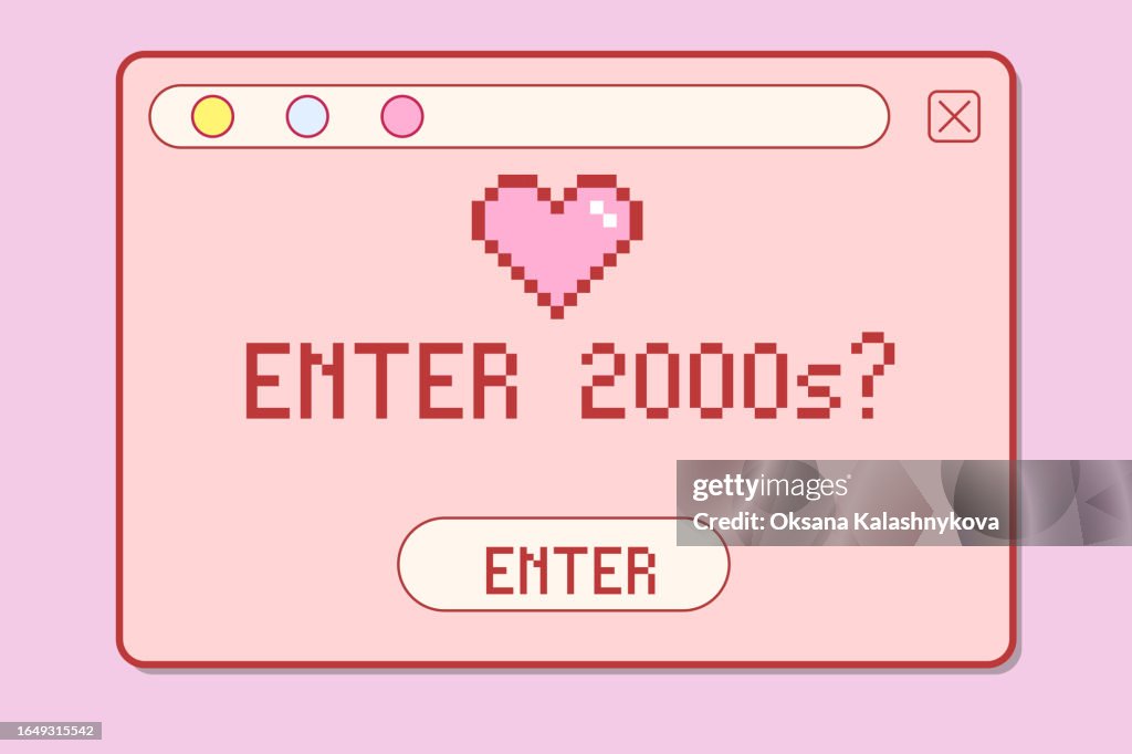 Retro Computer Window 2000s Graphics Y2k High-Res Vector Graphic ...
