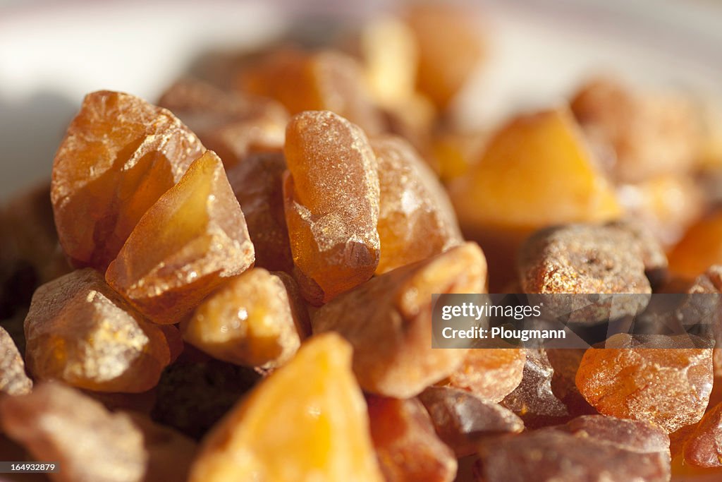 Bunch of amber found along the Danish coast