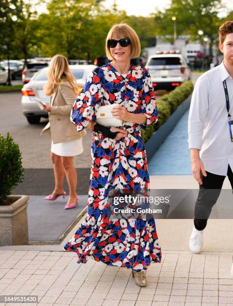 Anna Wintour is seen at the 2023 US Open Tennis Tournament on August 30, 2023 in New York City.