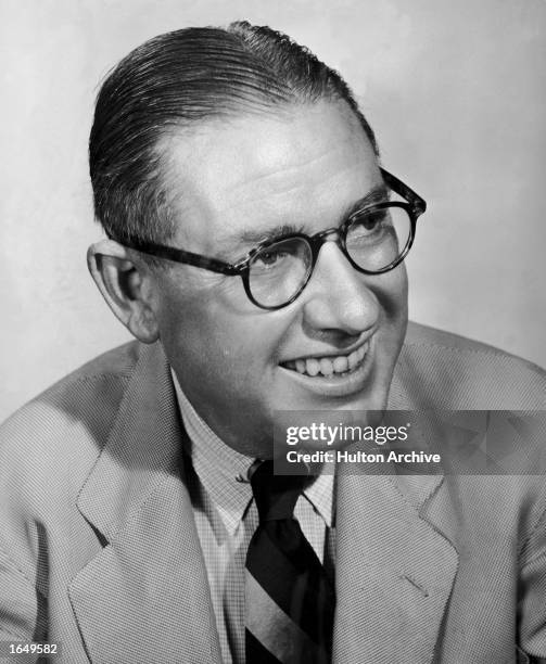 Promotional headshot of American poet Ogden Nash .