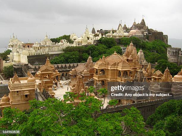 palitana jain temples - jain stock pictures, royalty-free photos & images