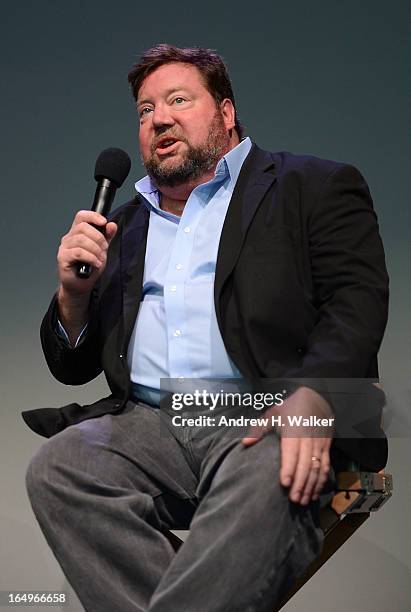 Film producer Tim Kirk attends Meet the Filmmakers at the Apple Store Soho on March 29, 2013 in New York City.