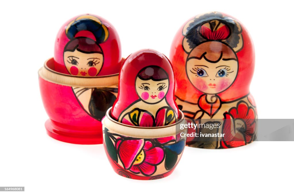 Russian Nesting Dolls also known as Babushkas