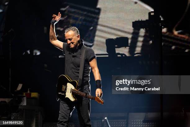 Bruce Springsteen performs at MetLife Stadium on August 30, 2023 in East Rutherford, New Jersey.