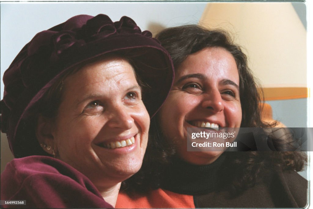 Bull12/7/00 Debbie Gros left and Aida Touma-Suliman , Jewish and Arab women active in operating shel