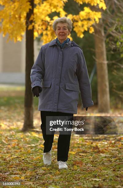 Ethel Whalley had a triple bypass recently, now she walks every day. TONY BOCK/TORONTO STAR