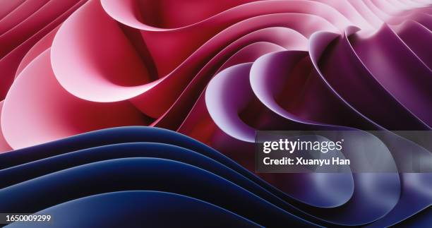 layered waves and curves pattern abstract background - morphing bildbanksfoton och bilder