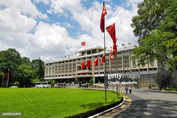 ho chi minh city reunification palace - independence stock pictures, royalty-free photos & images