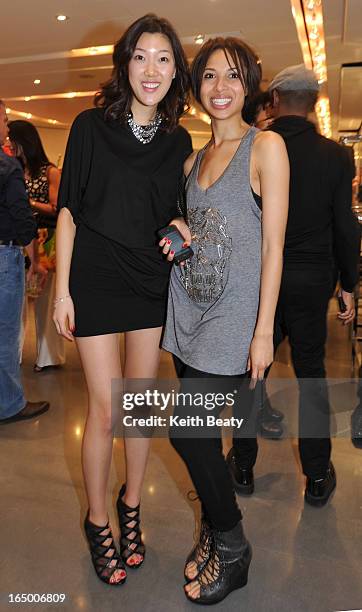 May 2011 TNT 20th anniversary bash. Jimin Lee and Amanda Salmon. Photo Keith Beaty