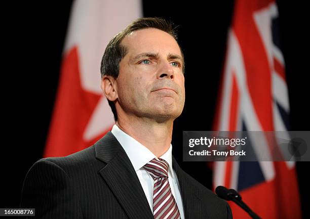 Premier Dalton McGuinty speaks at a press conference Wednesday, after Jim McCarter, Auditor General of Ontario released his report into the funding...