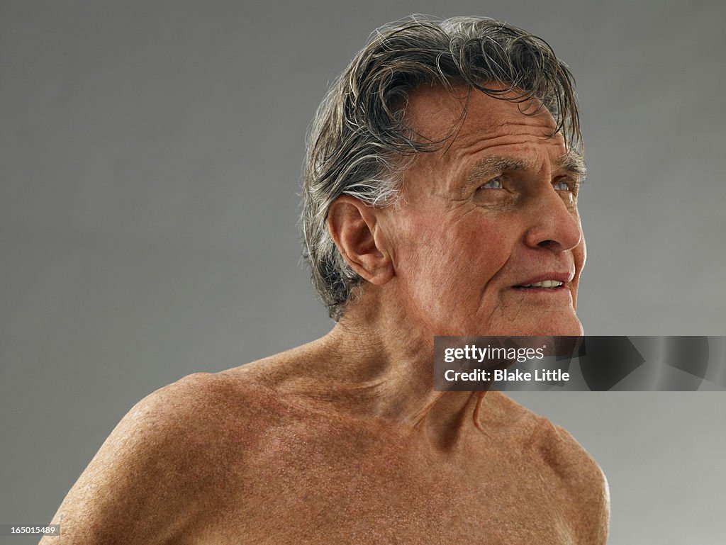 Mature Man profile horizontal