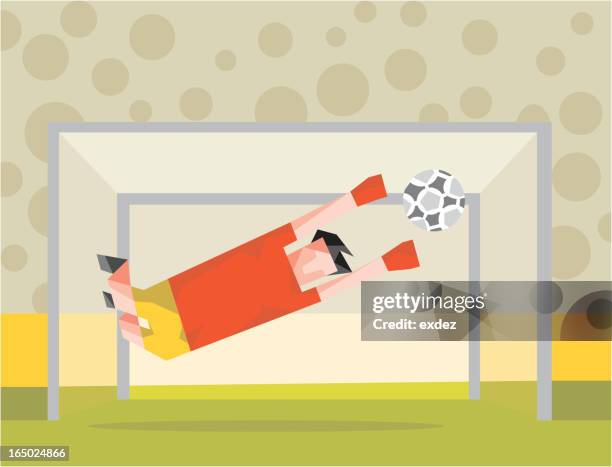 goal keeping - goal post vector stock illustrations