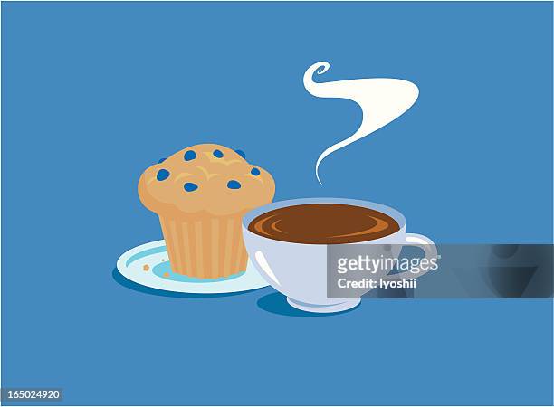 morning breakfast - muffin stock illustrations