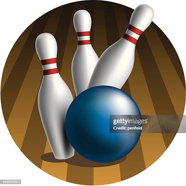 bowling - bowling lane stock illustrations