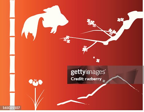 Asian elements (vector) Asian elements (vector)