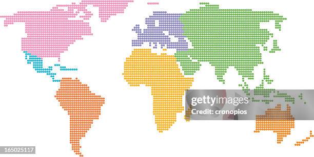 world - accurate world map vector stock illustrations