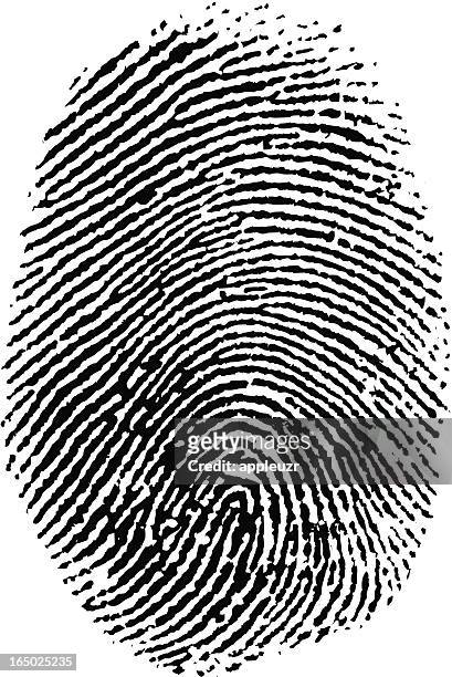 thumb-druck - fingerprinting stock-grafiken, -clipart, -cartoons und -symbole