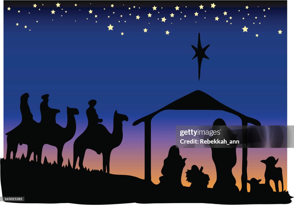 Nativity Vector Shadow Vector Nativity Scene High-Res Vector Graphic - Getty Images