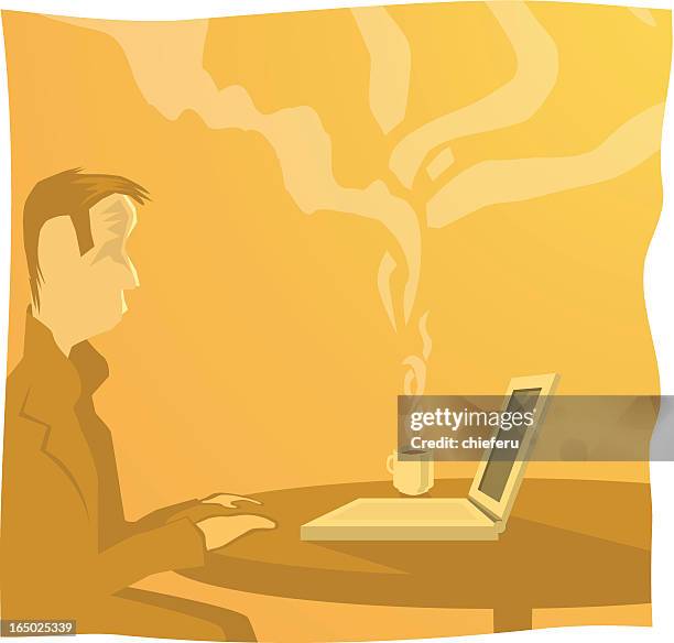 cafe - spiral binding stock illustrations